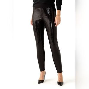 AGB Black High-Waisted Leggings Tapered NWOT Size M